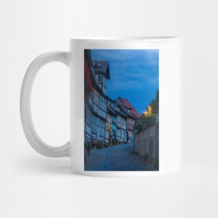 Schlossberg, old town, Quedlinburg; Harz, Saxony-Anhalt; Germany, Europe Mug